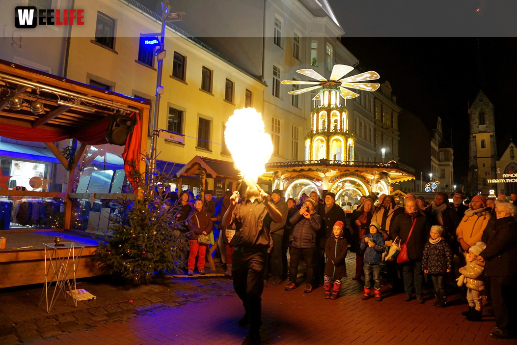 Feuershow Weihnachtsmarkt 18.12.2019
