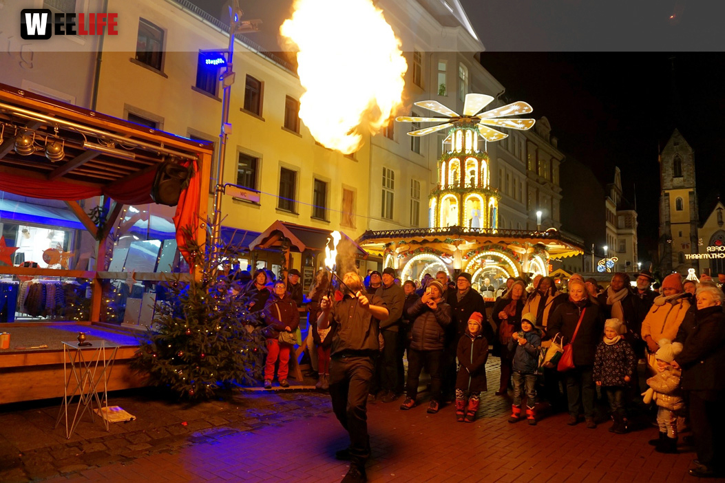 Feuershow Weihnachtsmarkt 18.12.2019