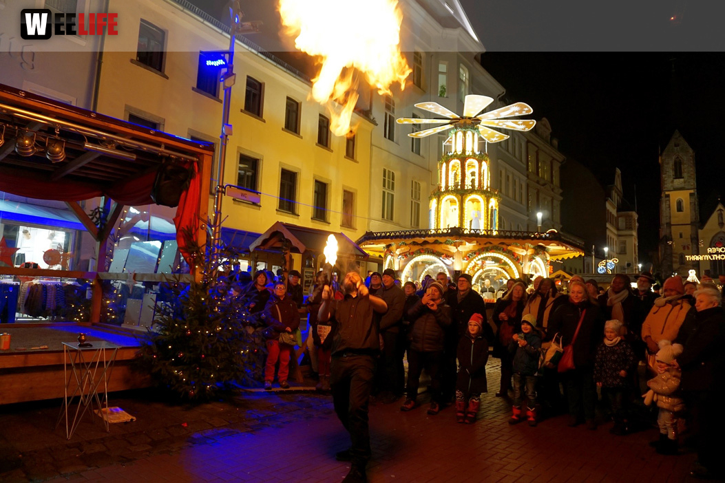 Feuershow Weihnachtsmarkt 18.12.2019