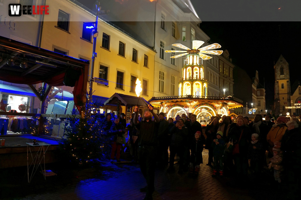Feuershow Weihnachtsmarkt 18.12.2019