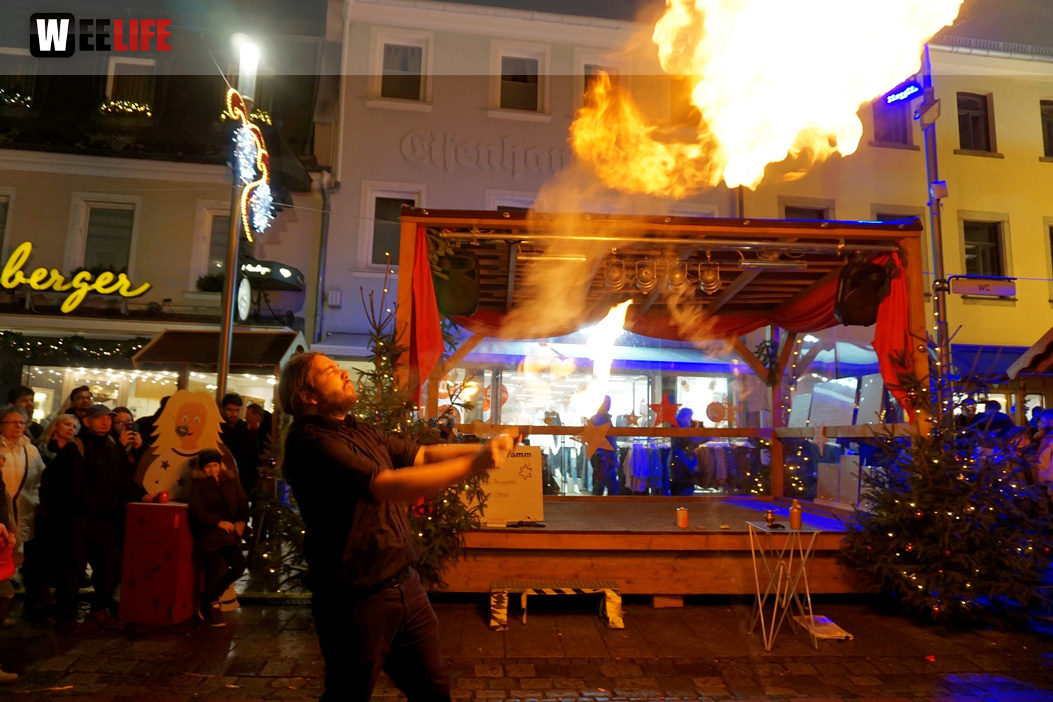 Feuershow Weihnachtsmarkt 18.12.2019