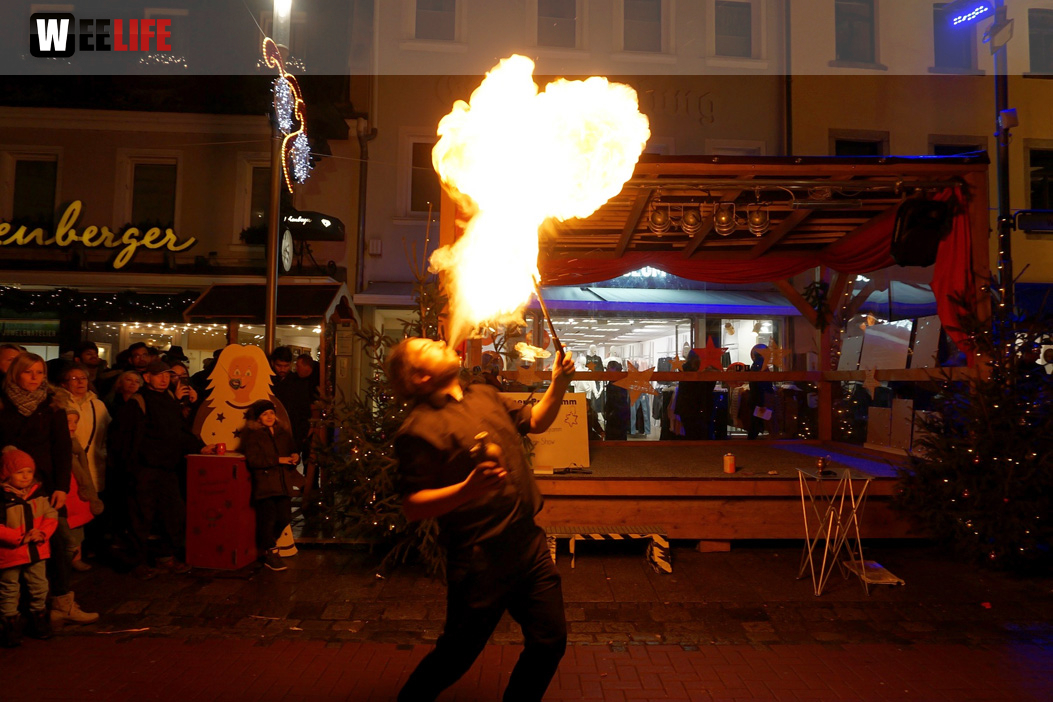 Feuershow Weihnachtsmarkt 18.12.2019