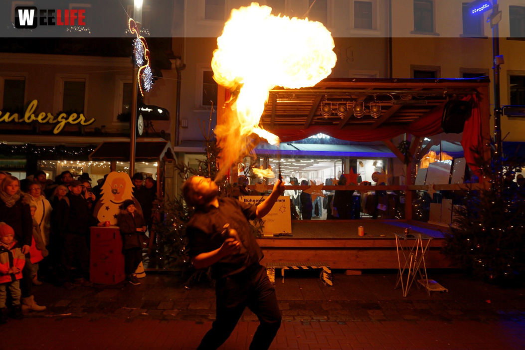 Feuershow Weihnachtsmarkt 18.12.2019