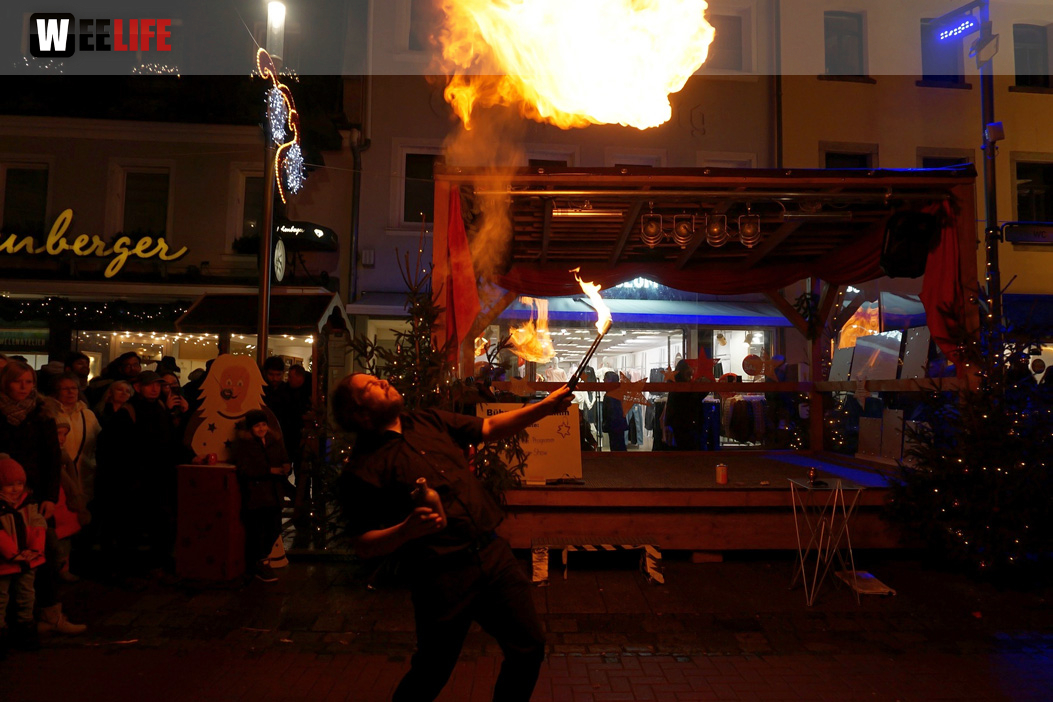 Feuershow Weihnachtsmarkt 18.12.2019