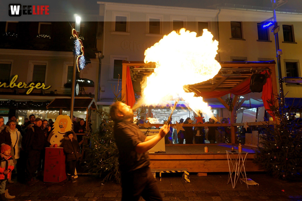 Feuershow Weihnachtsmarkt 18.12.2019