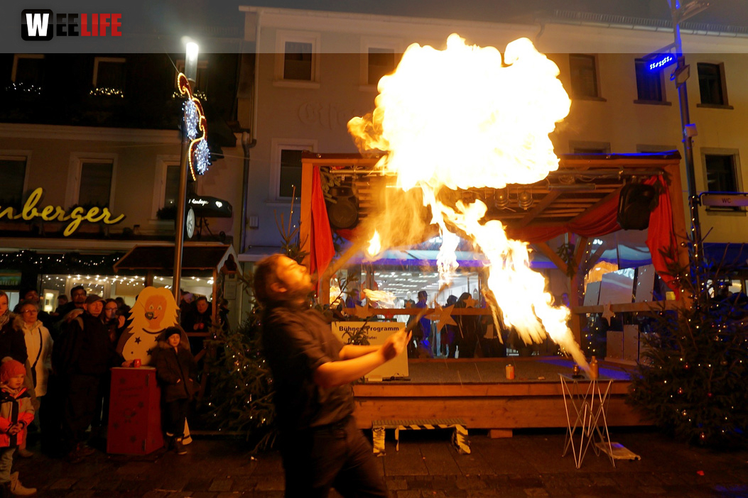Feuershow Weihnachtsmarkt 18.12.2019