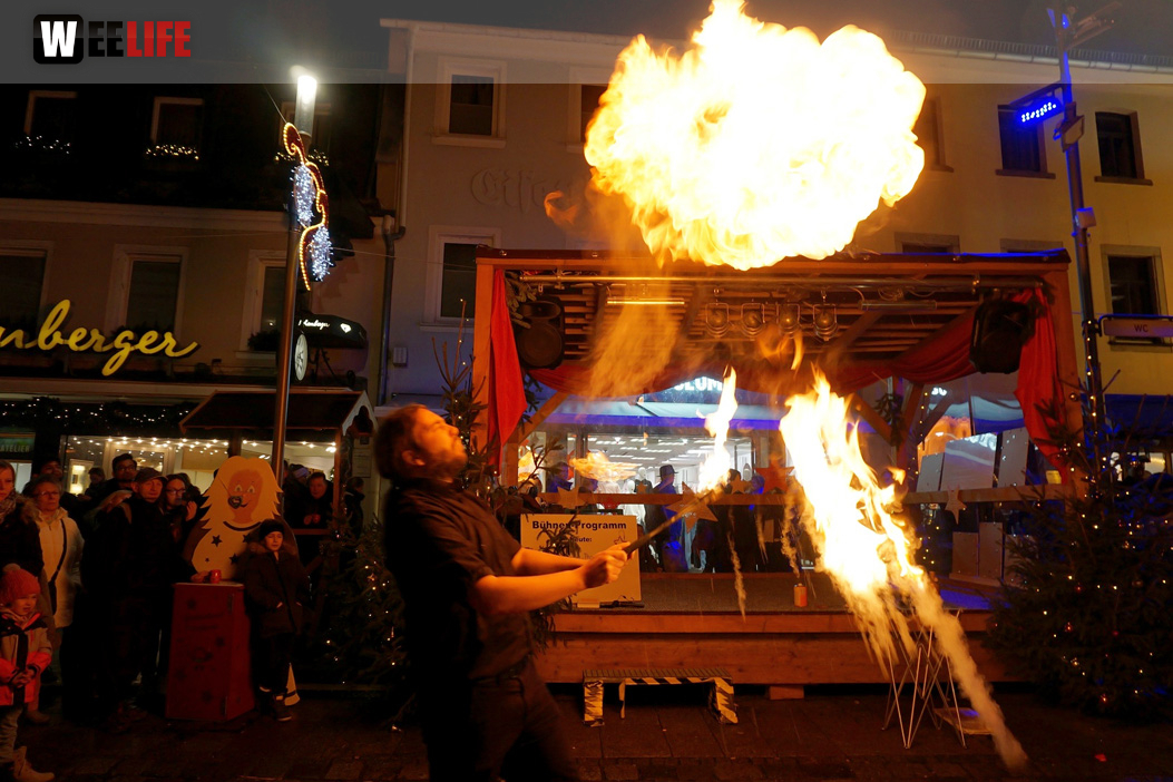 Feuershow Weihnachtsmarkt 18.12.2019