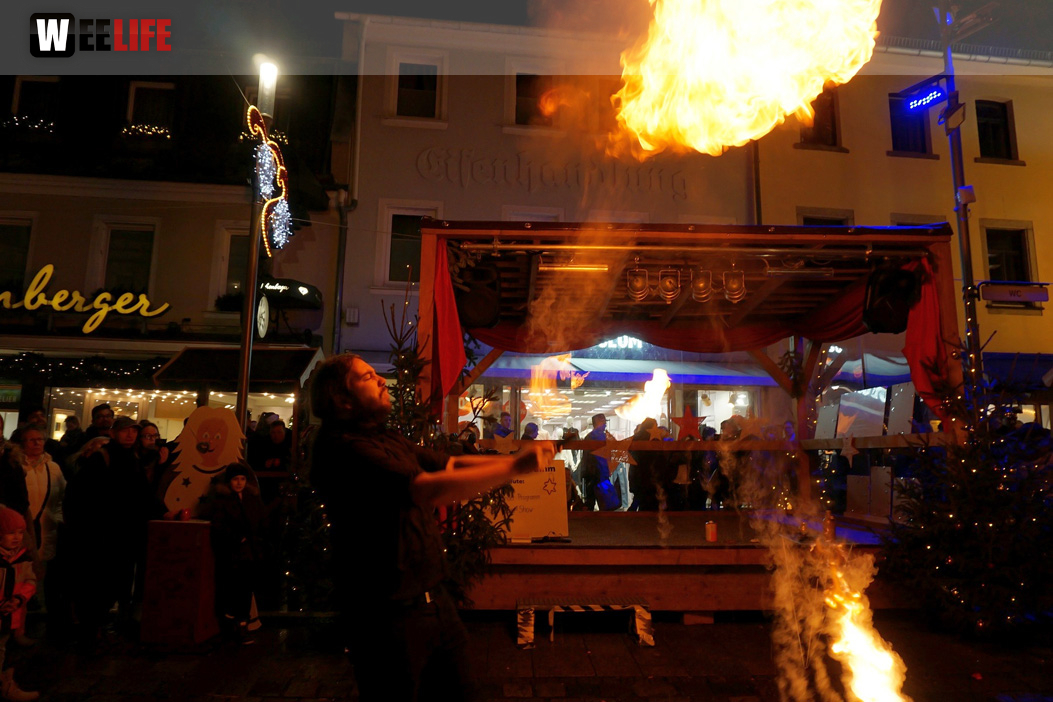 Feuershow Weihnachtsmarkt 18.12.2019