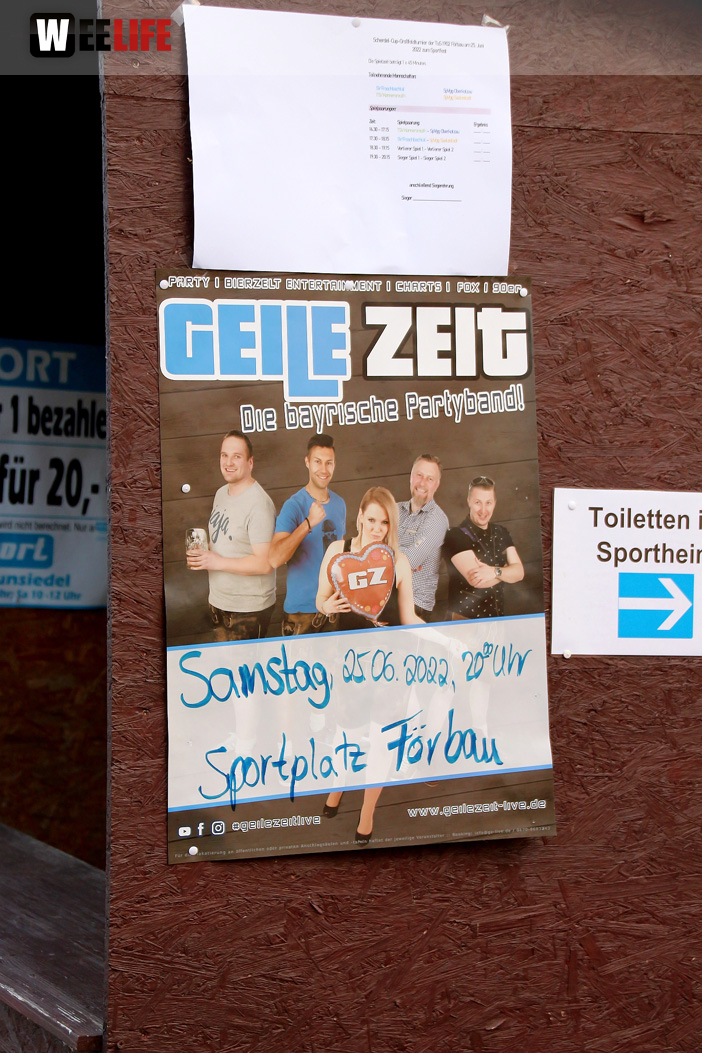 Party mit Geile Zeit Sportfest 2022 120 Jahre TuS Förbau