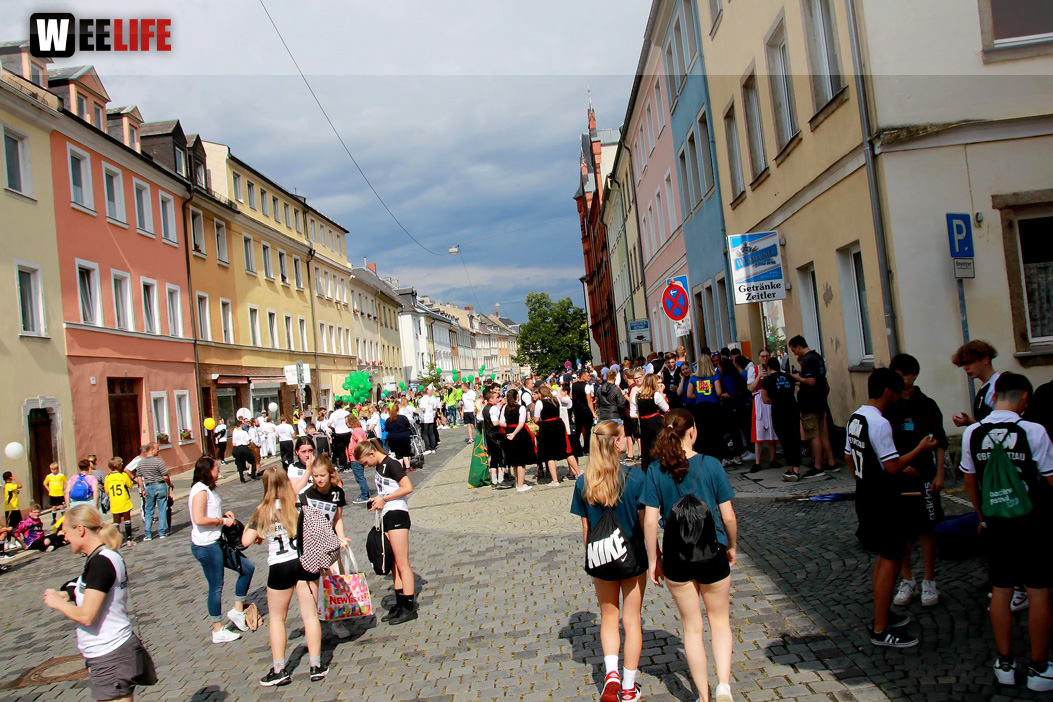 Hofer Volksfest Umzug 2022 Aufstellung Freitag