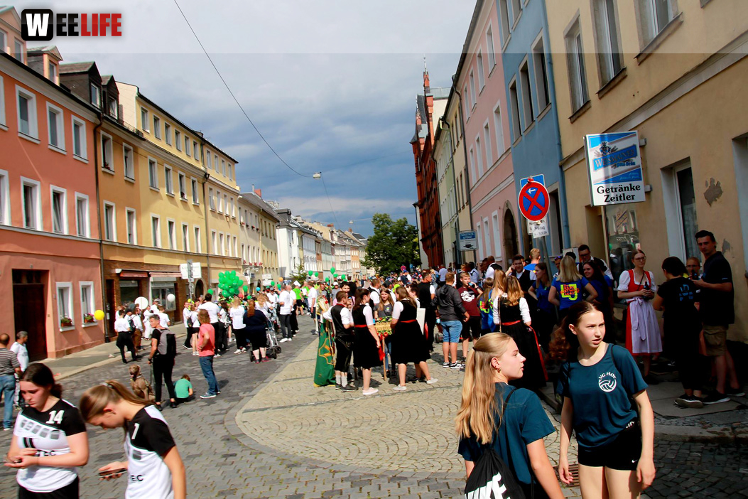 Hofer Volksfest Umzug 2022 Aufstellung Freitag