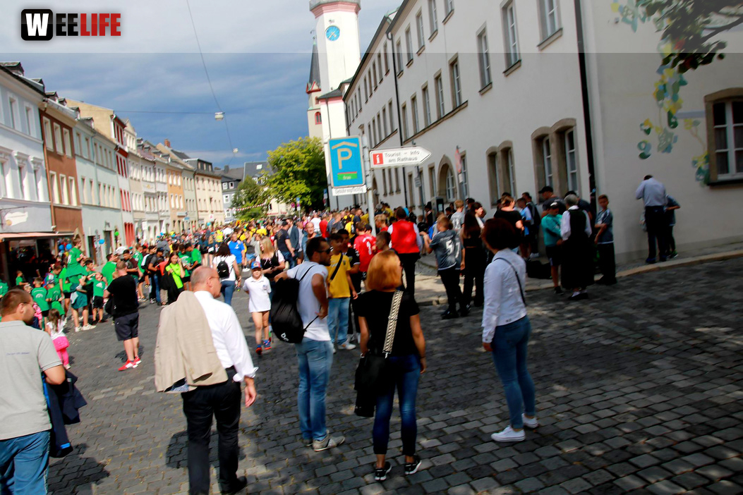 Hofer Volksfest Umzug 2022 Aufstellung Freitag
