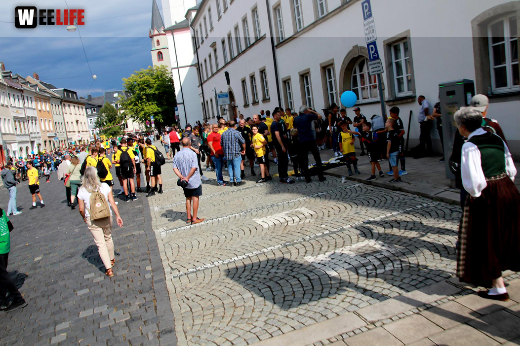 Hofer Volksfest Umzug 2022 Aufstellung Freitag