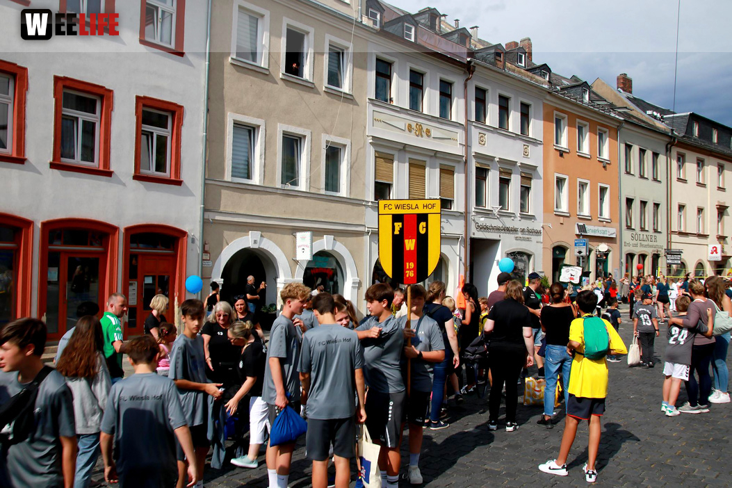 Hofer Volksfest Umzug 2022 Aufstellung Freitag