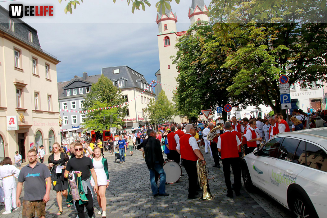 Hofer Volksfest Umzug 2022 Aufstellung Freitag