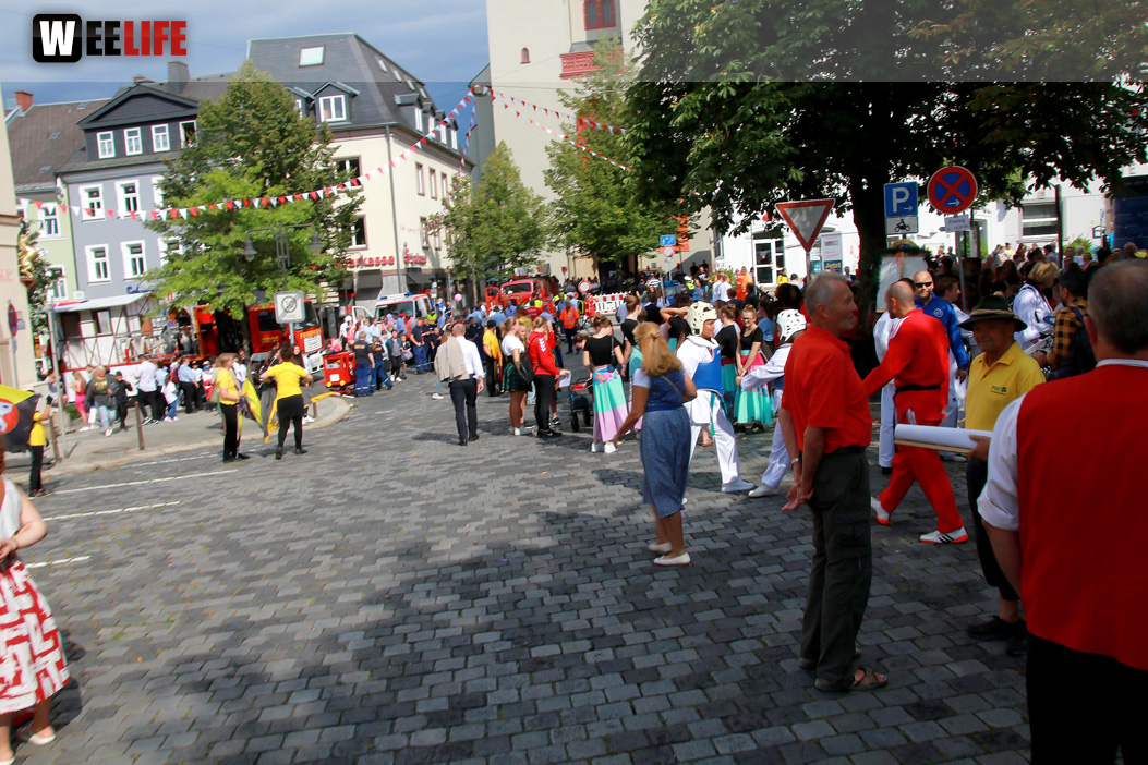 Hofer Volksfest Umzug 2022 Aufstellung Freitag