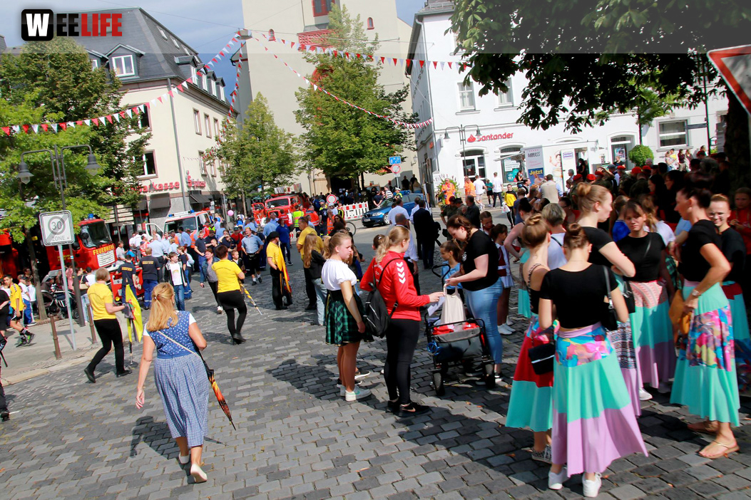 Hofer Volksfest Umzug 2022 Aufstellung Freitag