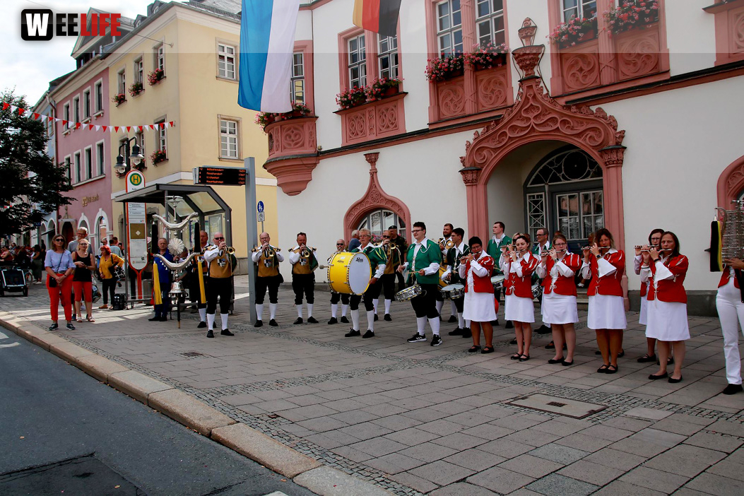 Hofer Volksfest Umzug 2022 Aufstellung Freitag