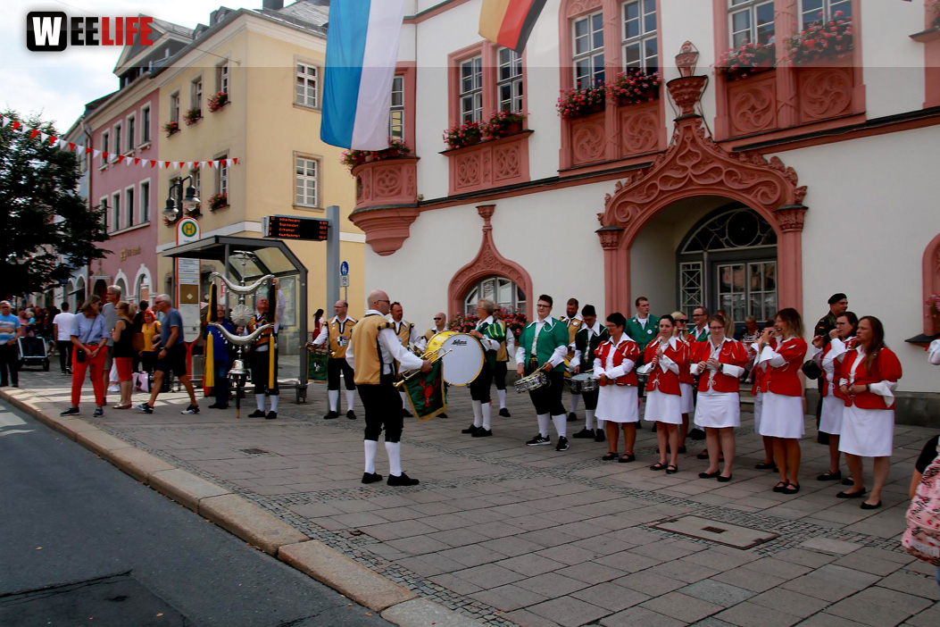 Hofer Volksfest Umzug 2022 Aufstellung Freitag