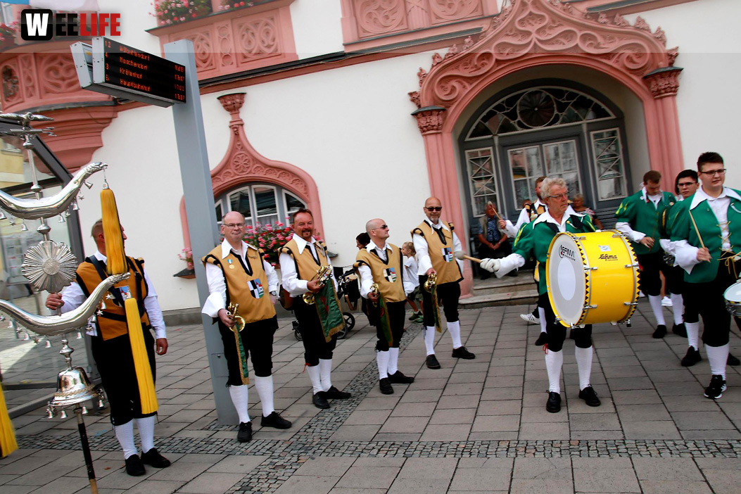 Hofer Volksfest Umzug 2022 Aufstellung Freitag