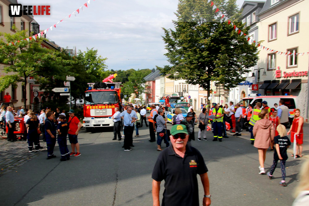 Hofer Volksfest Umzug 2022 Aufstellung Freitag
