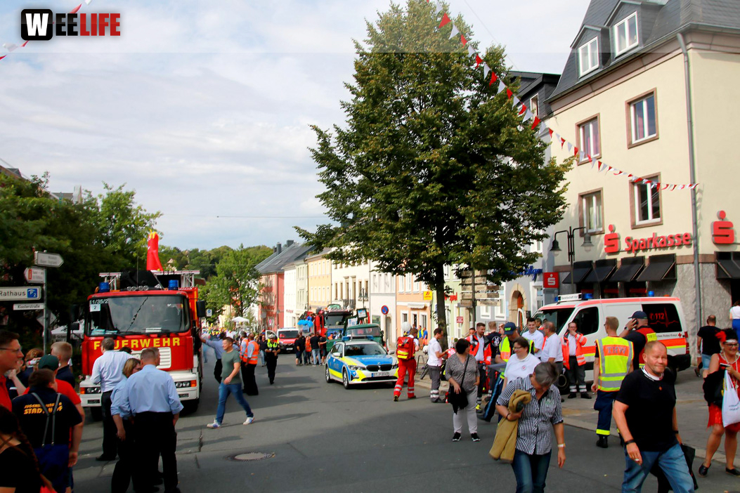 Hofer Volksfest Umzug 2022 Aufstellung Freitag