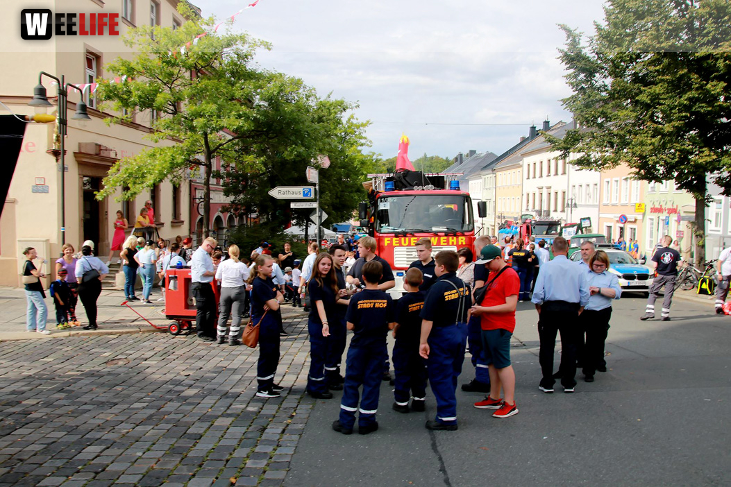 Hofer Volksfest Umzug 2022 Aufstellung Freitag