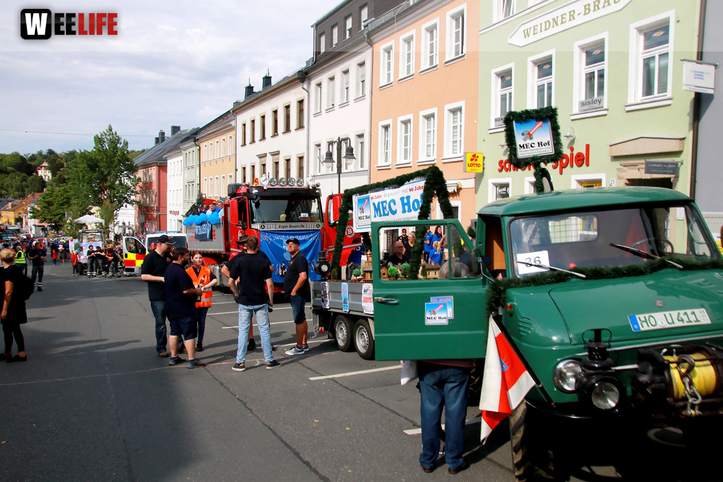 Hofer Volksfest Umzug 2022 Aufstellung Freitag