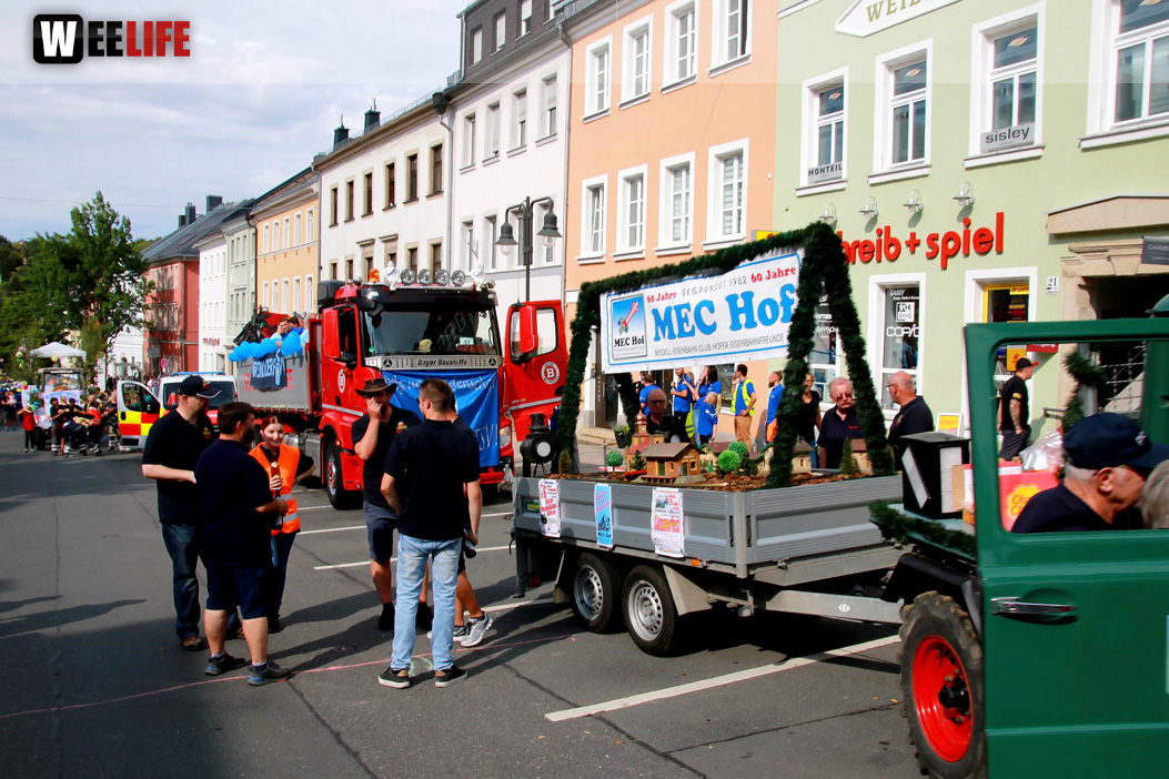 Hofer Volksfest Umzug 2022 Aufstellung Freitag