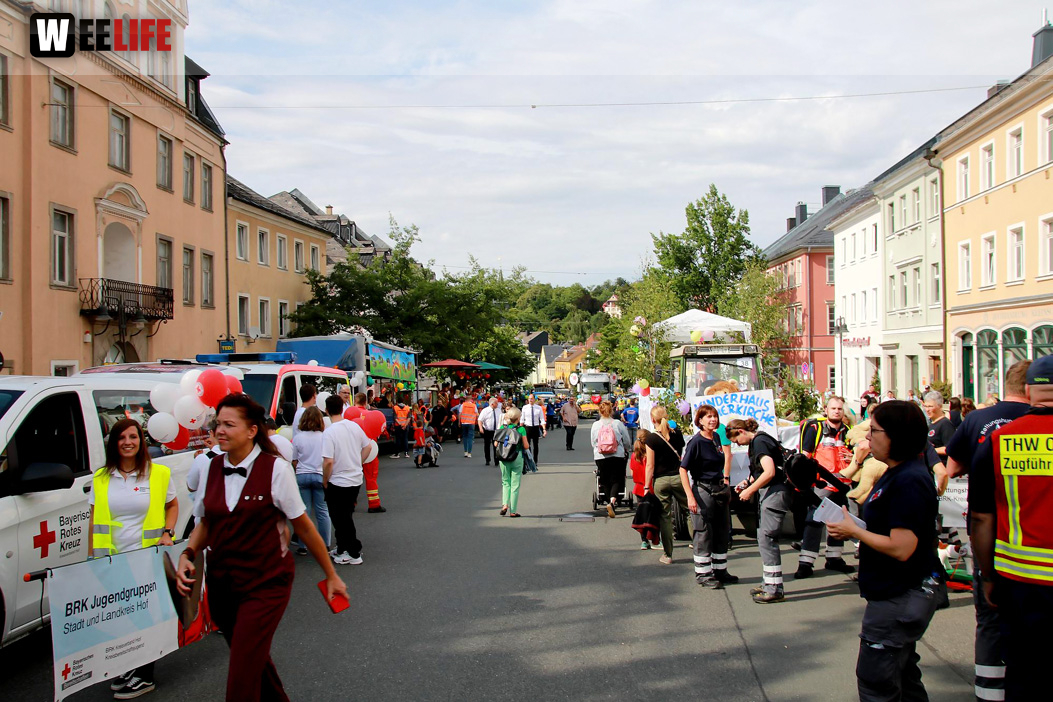 Hofer Volksfest Umzug 2022 Aufstellung Freitag