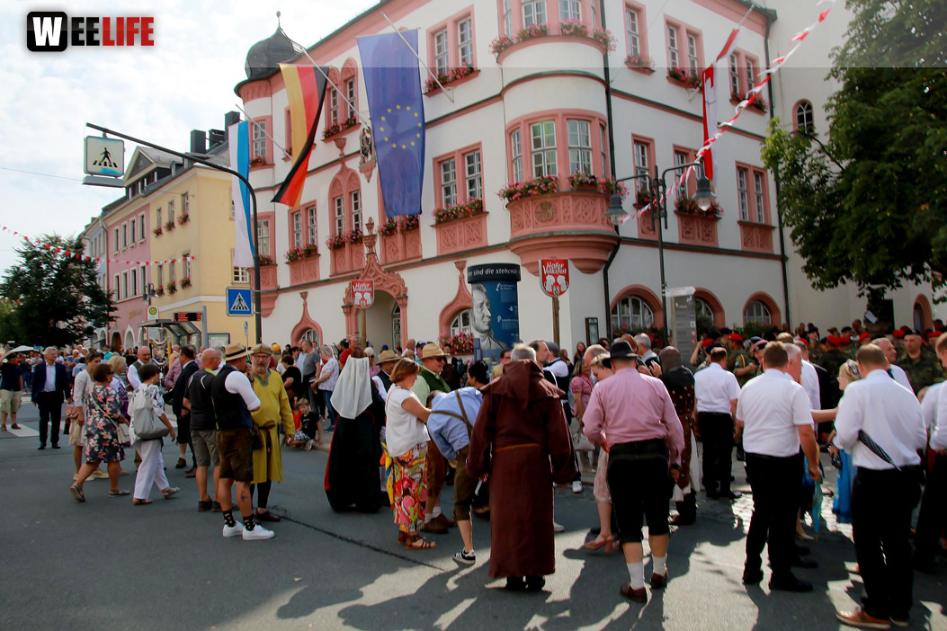 Hofer Volksfest Umzug 2022 Aufstellung Freitag