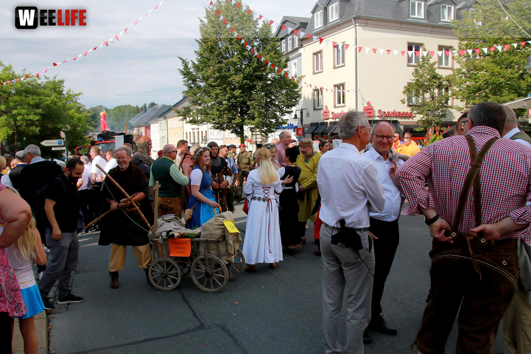 Hofer Volksfest Umzug 2022 Aufstellung Freitag
