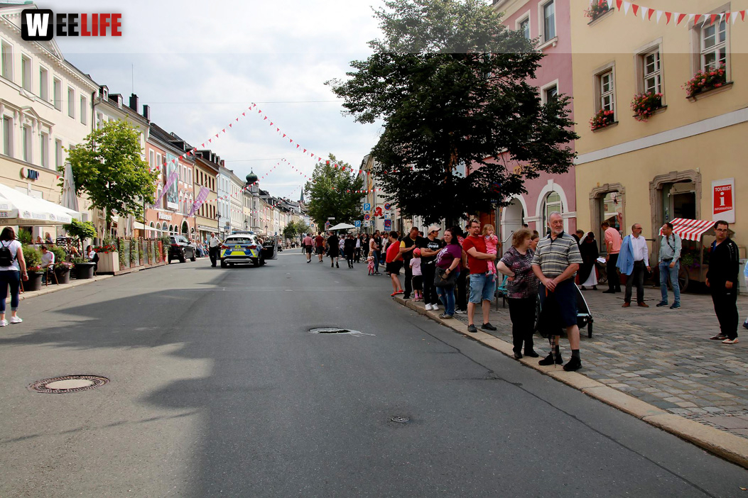 Hofer Volksfest Umzug 2022 Zuschauer
