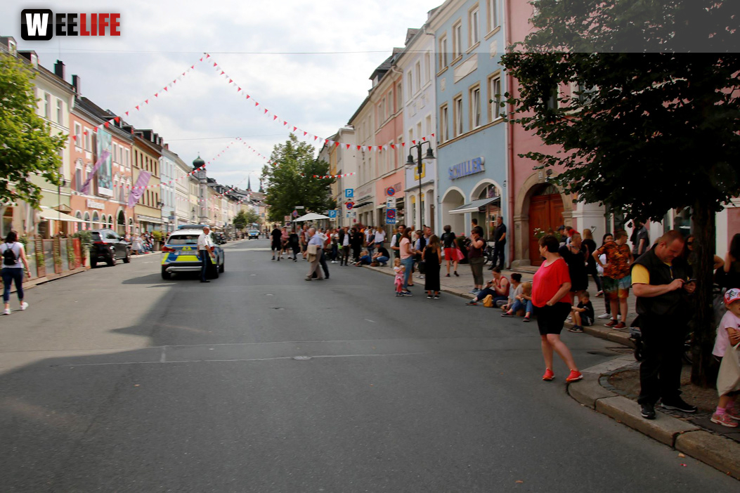 Hofer Volksfest Umzug 2022 Zuschauer