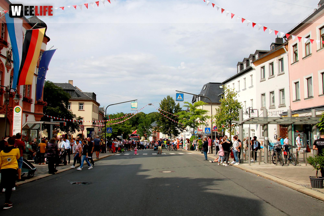 Hofer Volksfest Umzug 2022 Zuschauer