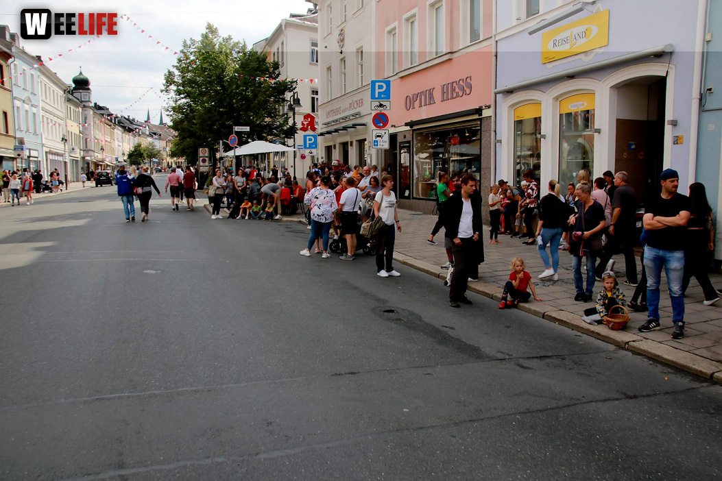 Hofer Volksfest Umzug 2022 Zuschauer