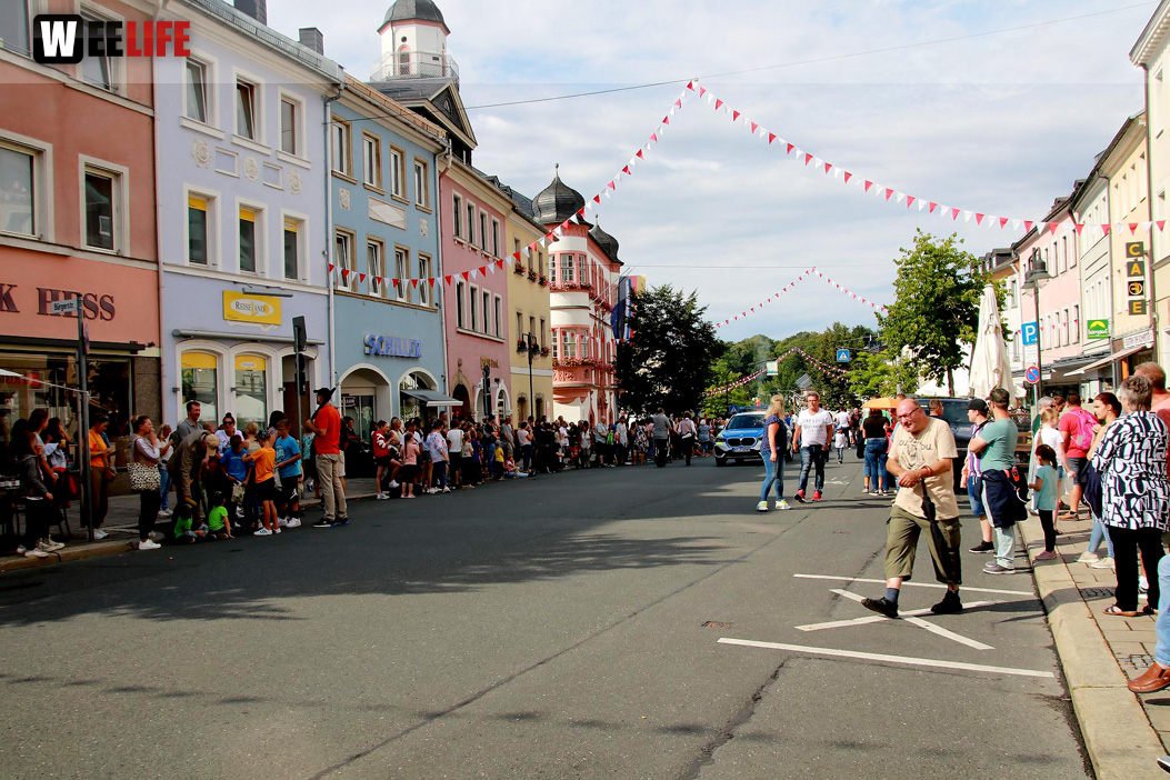 Hofer Volksfest Umzug 2022 Zuschauer