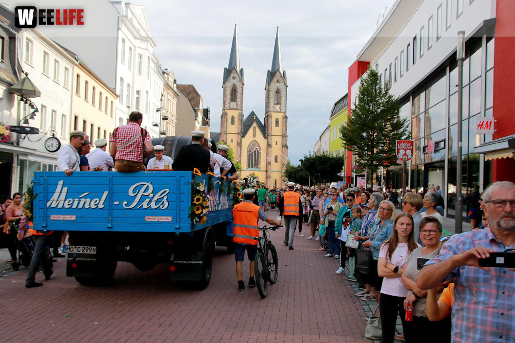Hofer Volksfest Umzug 2022 Zuschauer