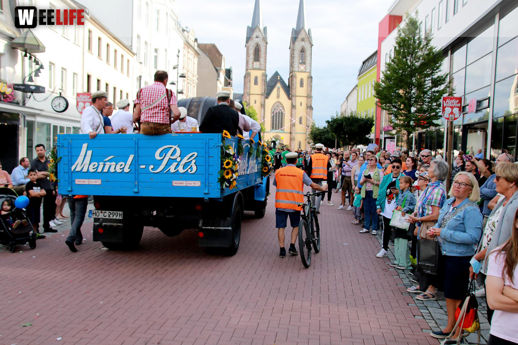 Hofer Volksfest Umzug 2022 Zuschauer
