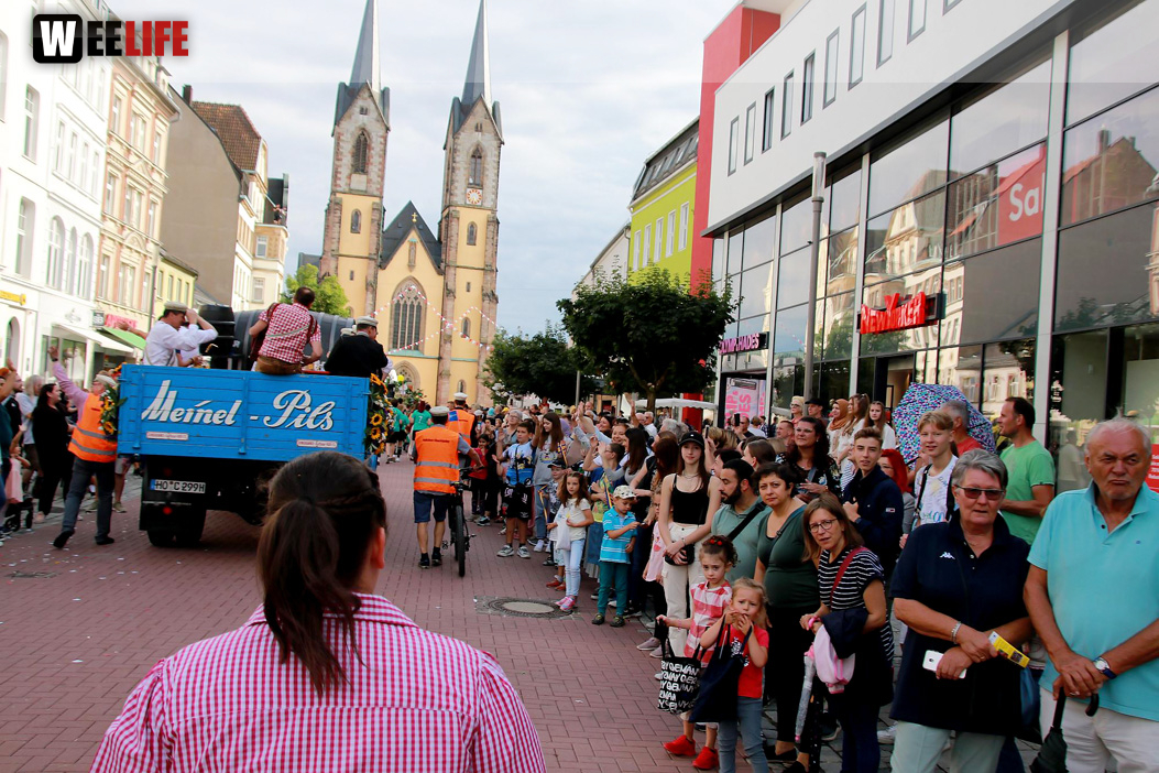 Hofer Volksfest Umzug 2022 Zuschauer