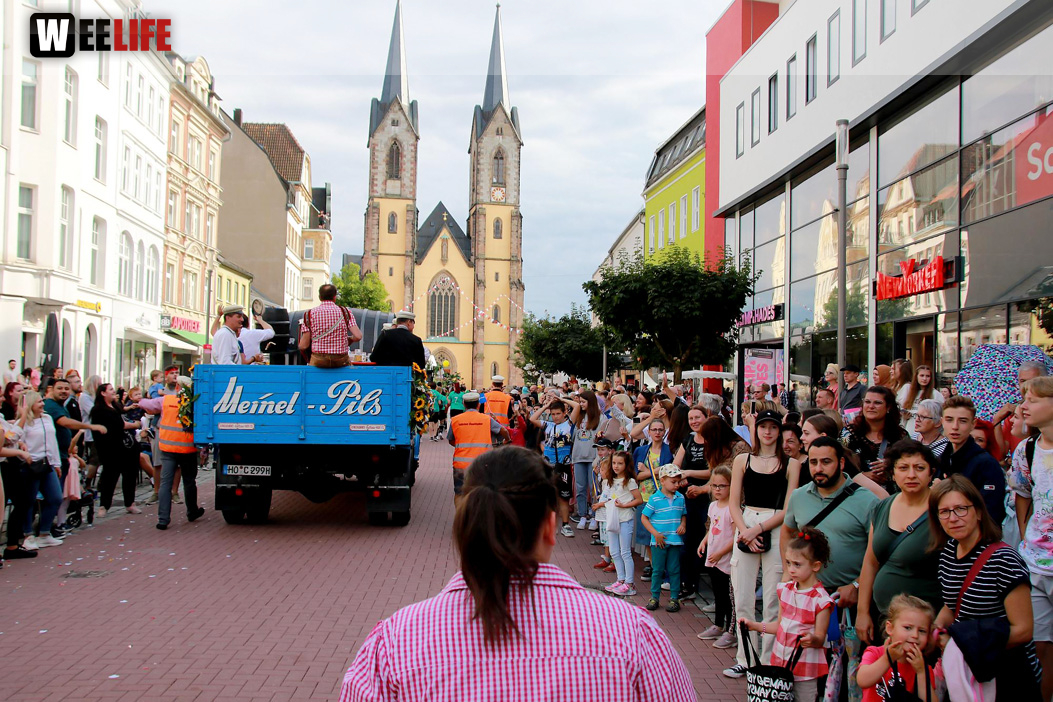 Hofer Volksfest Umzug 2022 Zuschauer
