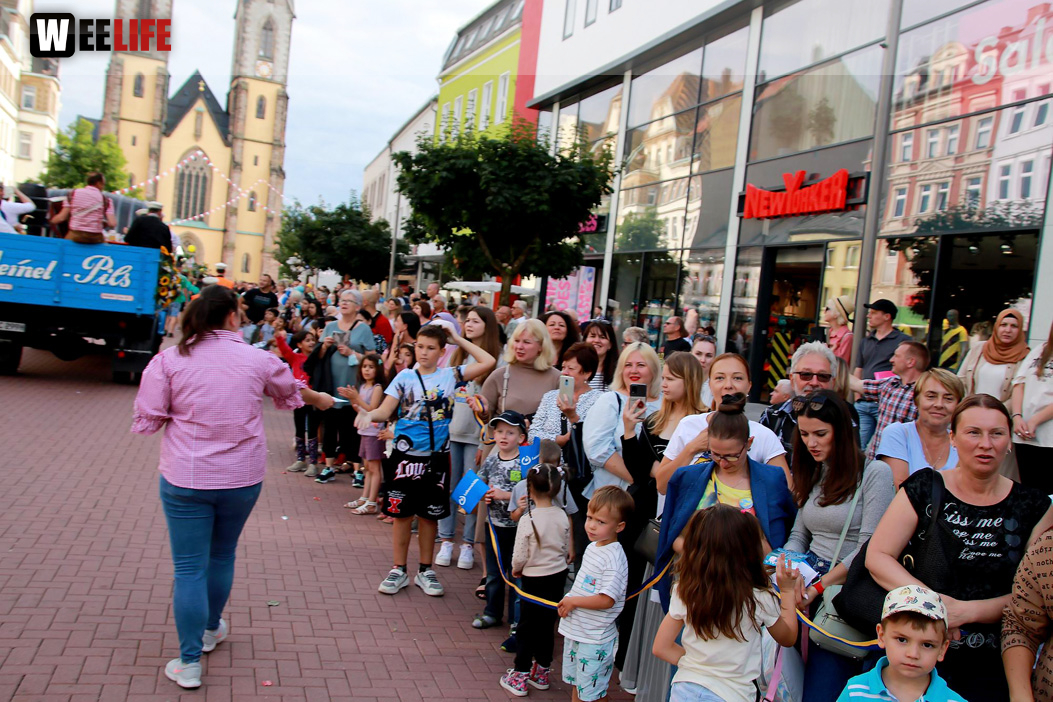 Hofer Volksfest Umzug 2022 Zuschauer