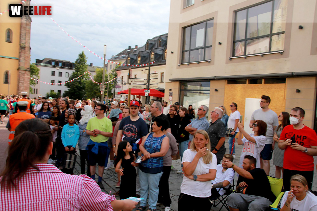 Hofer Volksfest Umzug 2022 Zuschauer