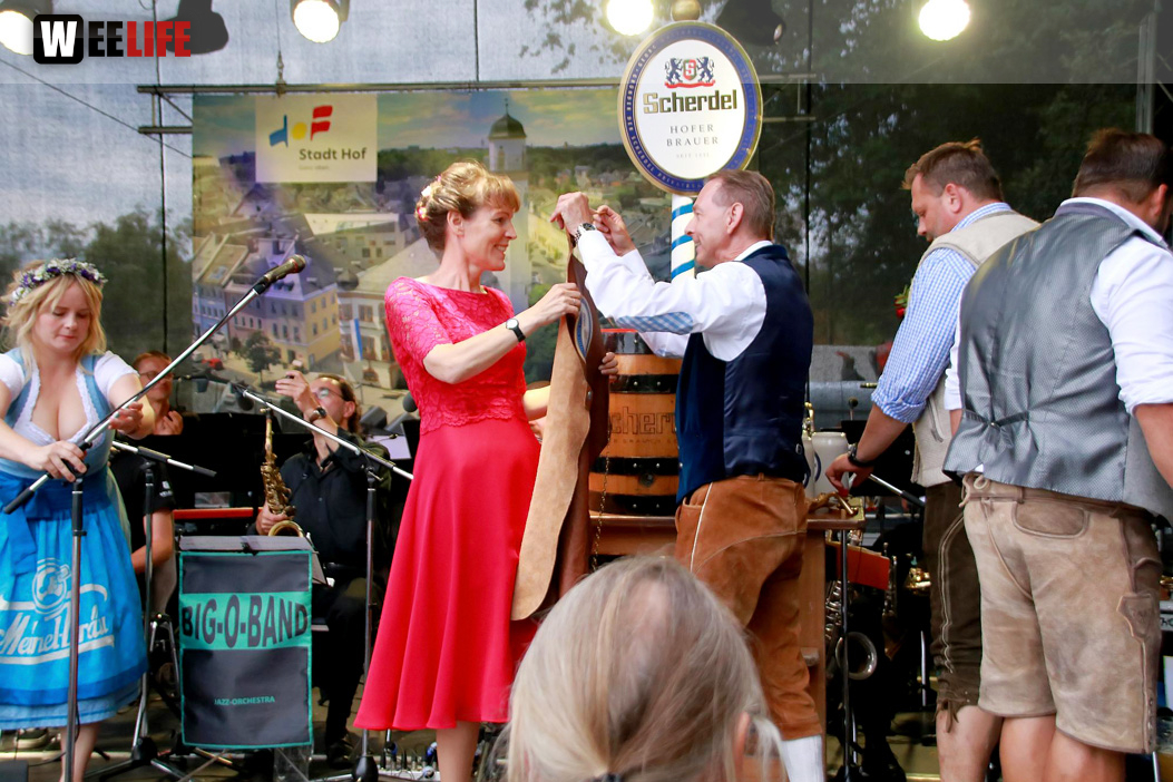 Hofer Volksfest 2022 Bieranstich
