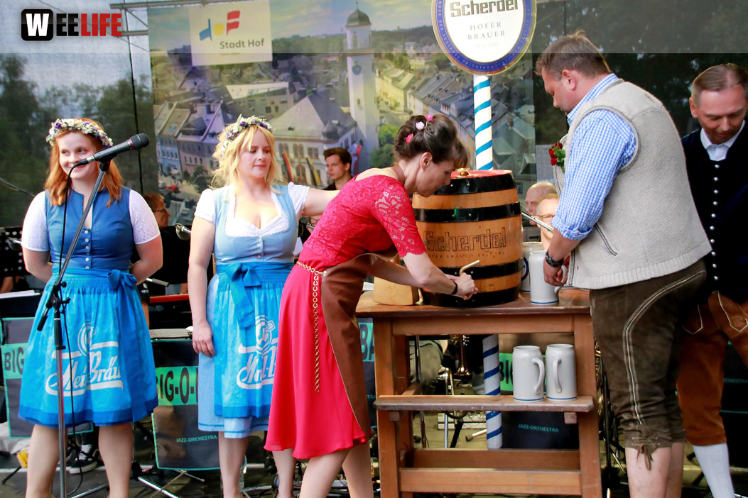 Hofer Volksfest 2022 Bieranstich