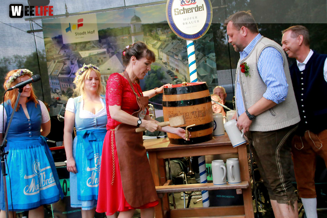 Hofer Volksfest 2022 Bieranstich