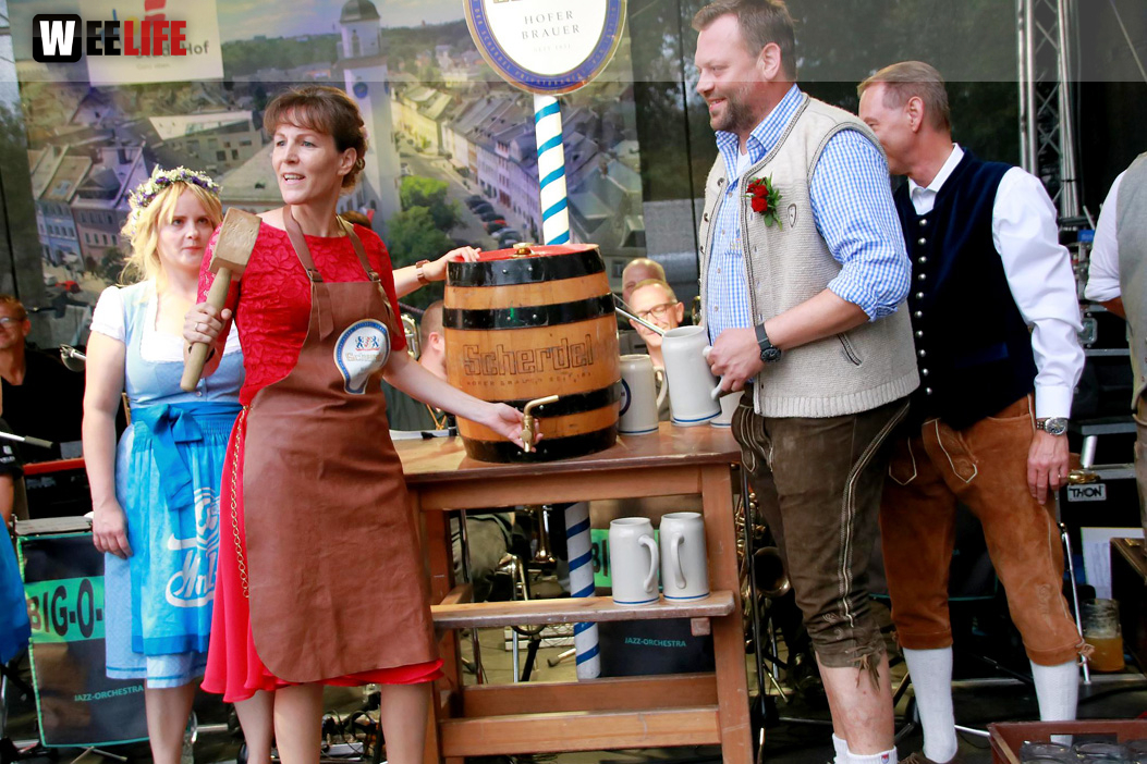 Hofer Volksfest 2022 Bieranstich