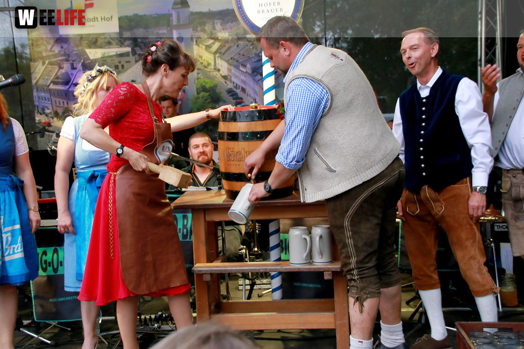 Hofer Volksfest 2022 Bieranstich