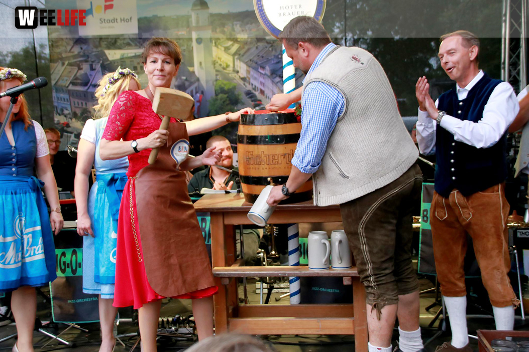 Hofer Volksfest 2022 Bieranstich