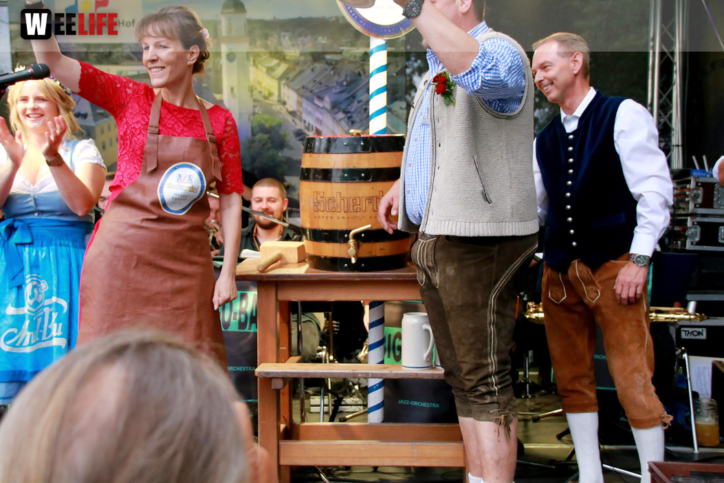 Hofer Volksfest 2022 Bieranstich